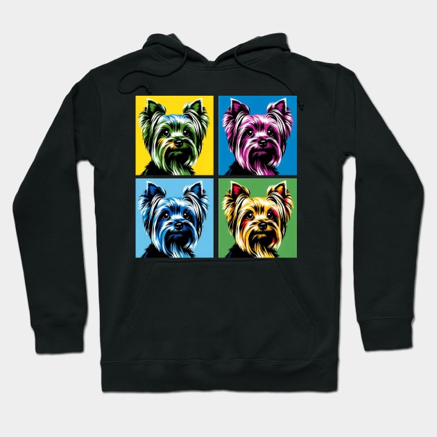Yorkshire Terrier Pop Art - Dog Lover Gifts Hoodie by PawPopArt